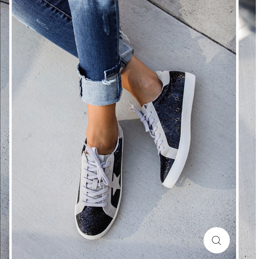 VICI Headliner Faux Suede Glitter Sneakers